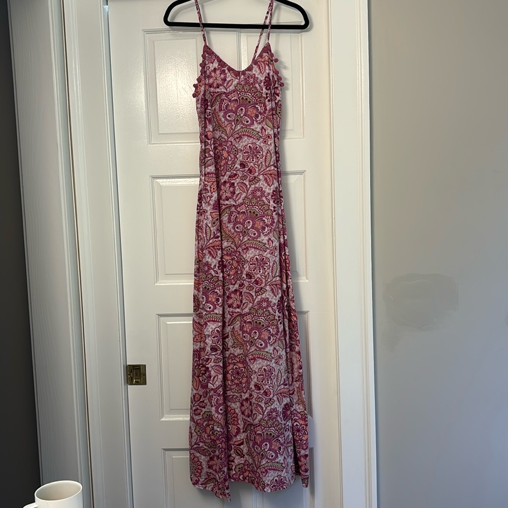 🌸Vibrant Debbie Katz Maxi Floral/Paisley Dress🌸